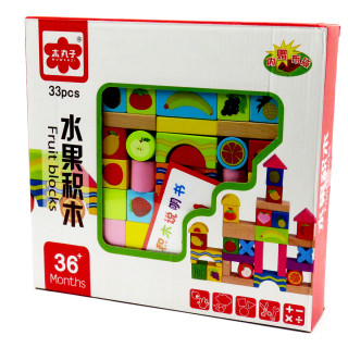 Fruit blocks - Drvene kocke sa dezenom voćkica
