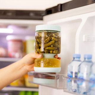 Dvostrana tegla za masline i krastavčiće - odvaja tečnost od hrane