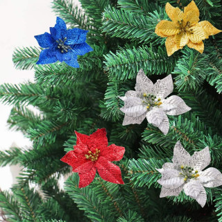 Holiday glitter - Dekorativni cvet za jelku