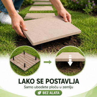 Ubodna ploča za dvorišnu stazu 40x40 cm – imitacija kamena