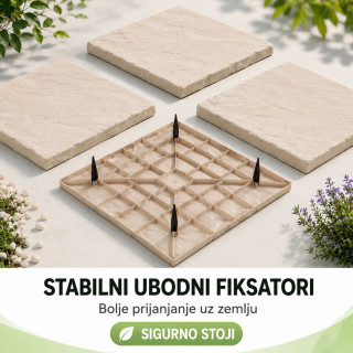 Ubodna ploča za dvorišnu stazu 40x40 cm – imitacija kamena
