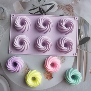 Wave kuglof - silikonska modla za 6 mini kuglofa