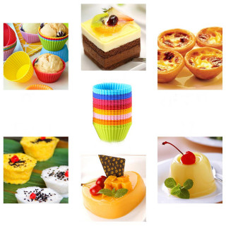 Rainbow Muffin - Silikonske korpice za mafine 12 kom