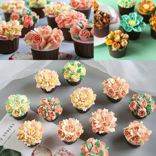Rose Cake Set - Špric sa 7 nastavaka za ružice od šlaga