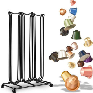 Crni stalak patrona za Nespresso kafu - 42 kapsule
