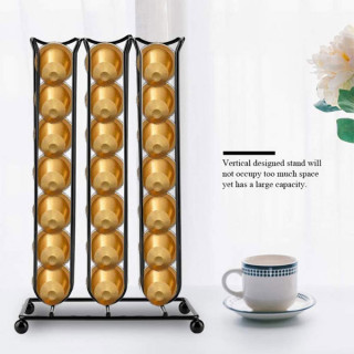 Crni stalak patrona za Nespresso kafu - 42 kapsule