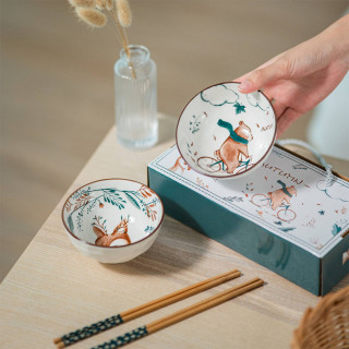 Holiday Feeling - Set od 2 keramičke činije u prazničnom dezenu