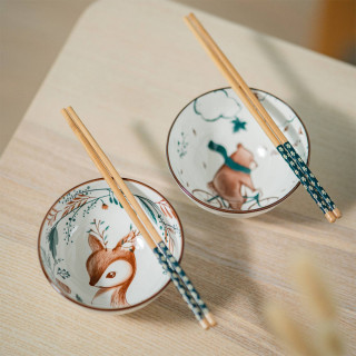 Holiday Feeling - Set od 2 keramičke činije u prazničnom dezenu