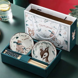 Holiday Feeling - Set od 2 keramičke činije u prazničnom dezenu