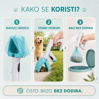 Pet Pooper lopatica za izmet – bez dodirivanja i nereda