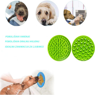 Dog Lick Pad - plitka neravna posuda za hranu za ljubimce