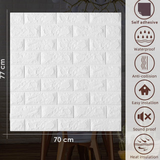 White brick - 3D stikeri za zid