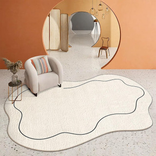 Soft Cloud - mekani beli tepih nepravilnog oblika