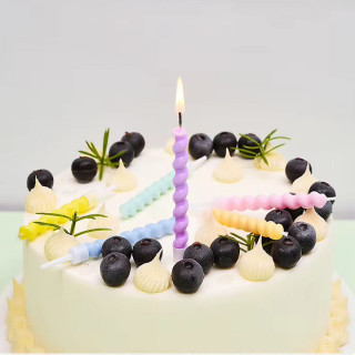 Rainbow candles - Pastelne rođendanske svećice 6 kom