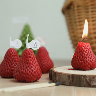 Strawberry Candle - Set od 4 mirisne sveće u obliku jagode