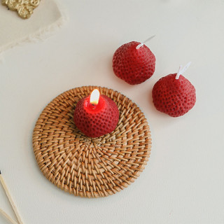 Strawberry Candle - Set od 4 mirisne sveće u obliku jagode