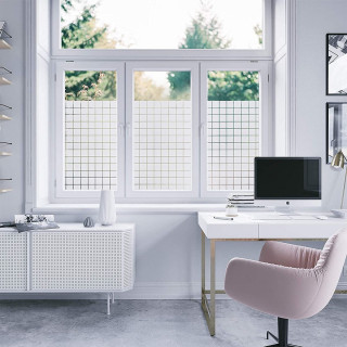 Window Film 40cm x 1m - Samolepljiva folija za staklo sa dezenom kvadratića