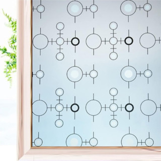Window Film 40CM X 100CM - Folija za staklo sa dezenom KRUŽIĆA	