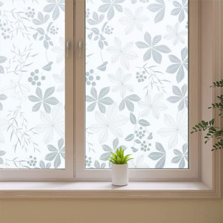 Window Film 40CM X 100CM - Folija za staklo sa dezenom LIŠĆA	