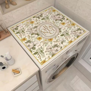 Protivklizna upijajuća podloga za veš mašinu - cvetni dezen