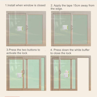 Sliding glass door lock - Sigurnosna brava za klizni prozor