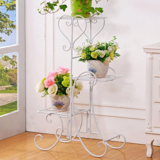 Elegantni dekorativni stalak za cveće na više nivoa