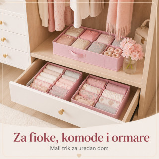 Organizer za fioku 8 pregrada – za donji veš, čarape i sitnice