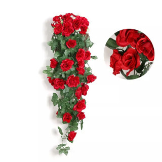 Rose Romance buket šampanj rozih visećih ruža - dekorativno veštačko cveće