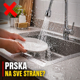 Fleksibilni nastavak za slavinu – usmeri vodu gde želiš