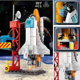 Rocket Building Blocks - Svemirska raketa od 107 delova