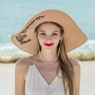 Hello Summer - Slamnati šešir sa velikim obodom