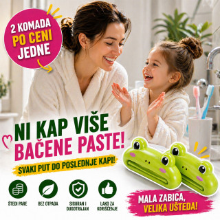 2 x ŽABICA Stiskalica koja cedi pastu do poslednje kapi - 2 komada po ceni jedne