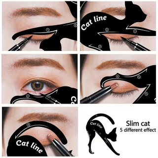 Cat line - Šablon za precizno nanošenje senke i ajlajnera u obliku mace