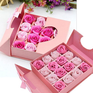 Poklon set ukrasnih sapuna - Pink ruža