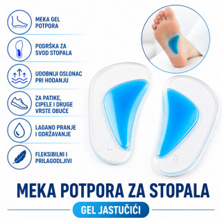 Silikonski jastučići za stopala – OrtoGel potpora 1 par