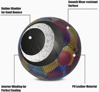 Glow in the Dark Football - Fudbalska lopta sa reflektujućim efektom