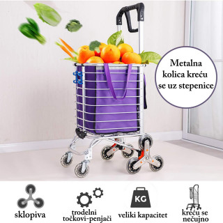 Sklopiva kolica za stepenice čelične konstrukcije