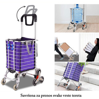 Sklopiva kolica za stepenice čelične konstrukcije