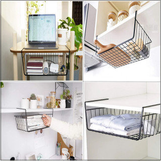 Metal shelf - Crna metalna viseća polica 