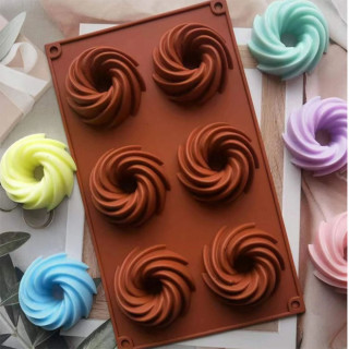 Wave kuglof - silikonska modla za 6 mini kuglofa