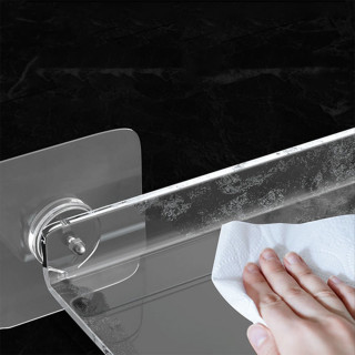Minimalistička akrilna zidna polica za kupatilo ili kuhinju
