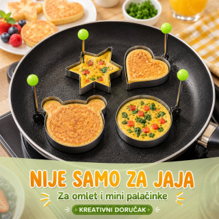 Kreativne modle za jaja – doručak u obliku srca, zvezde i cveta