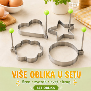 Kreativne modle za jaja – doručak u obliku srca, zvezde i cveta