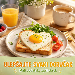 Kreativne modle za jaja – doručak u obliku srca, zvezde i cveta