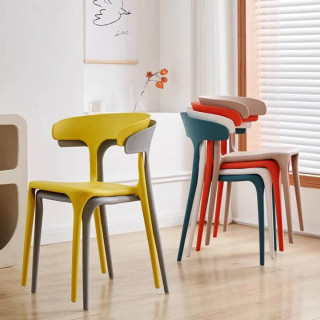 Pastelne stolice vrhunskog dizajna za trpezariju ili terasu - ŽUTA