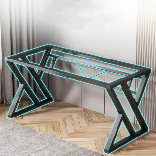 Luksuzni računarski sto za udoban rad u sivoj boji