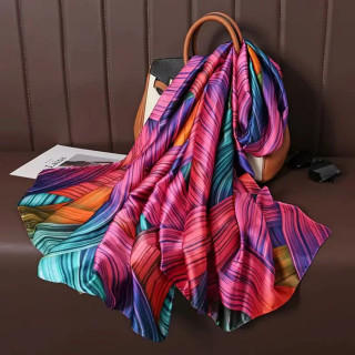 PINK RAINBOW SCARF - Ešarpa za plažu pink boji 