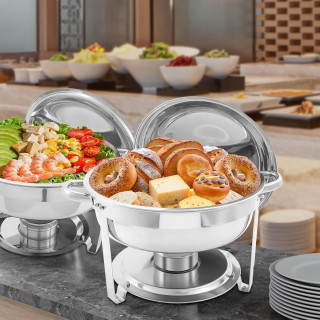 Diš Buffet - Okrugli grejač hrane sa gorionikom