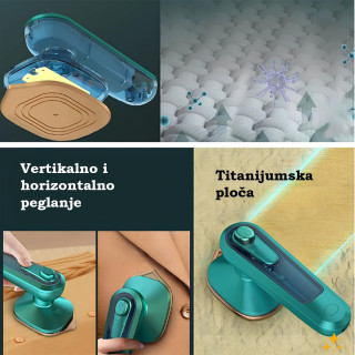 Prenosiva mini pegla za peglanje na pari