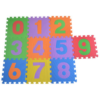 Dečije podne slagalice za igru - Brojevi i slova 10 komada 30x30 cm